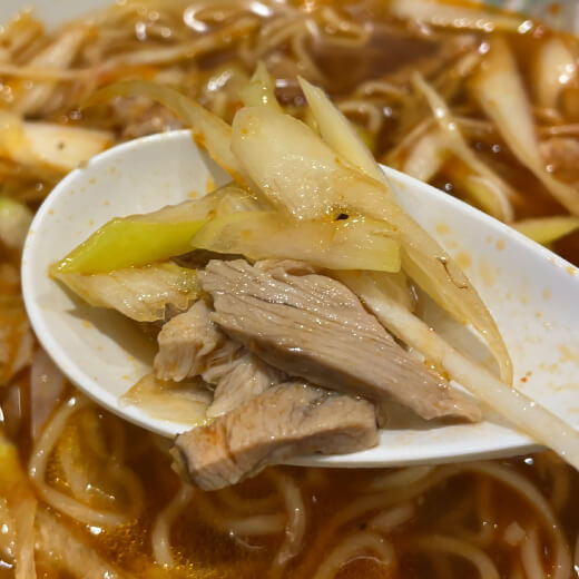 福龍酒家　鴨肉と葱